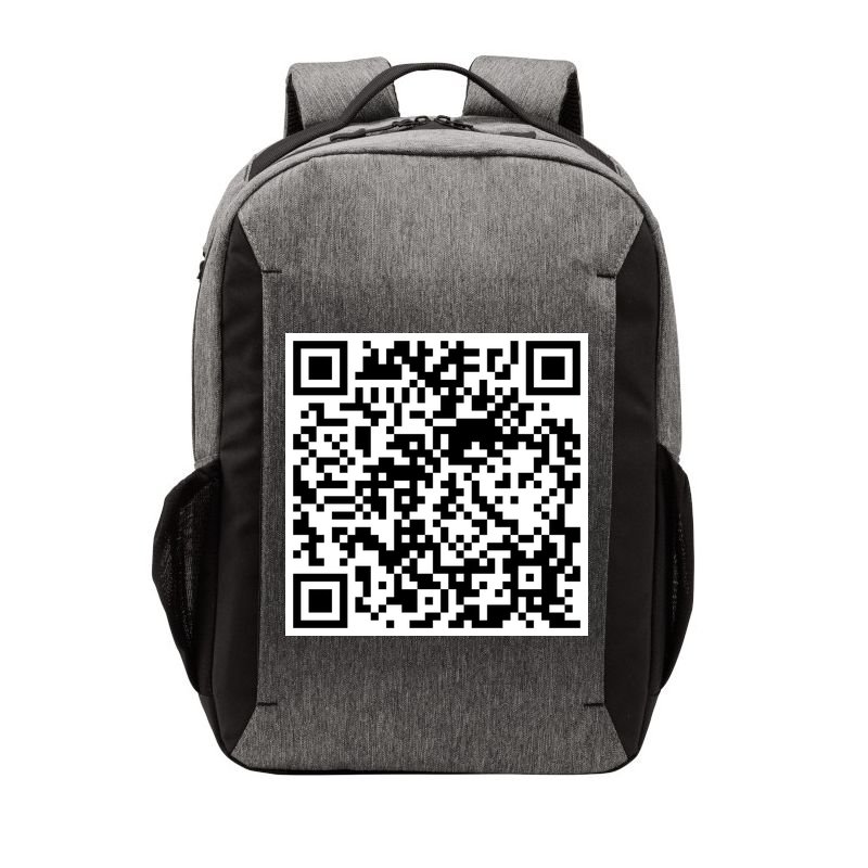 Scan Me QR Code Jesus Loves You Funny Christian  Vector Backpack