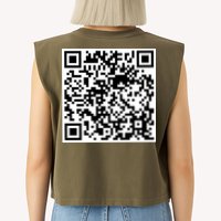 Scan Me QR Code Jesus Loves You Funny Christian  Garment-Dyed Women's Muscle Tee