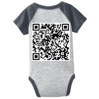Scan Me QR Code Jesus Loves You Funny Christian  Infant Baby Jersey Bodysuit