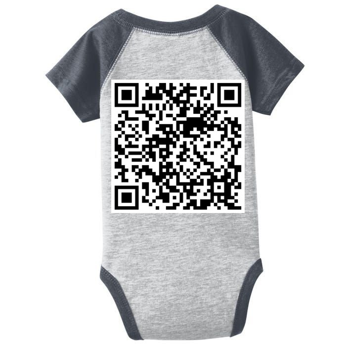 Scan Me QR Code Jesus Loves You Funny Christian  Infant Baby Jersey Bodysuit