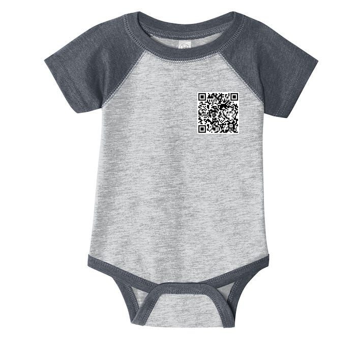 Scan Me QR Code Jesus Loves You Funny Christian  Infant Baby Jersey Bodysuit
