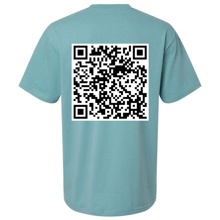 Scan Me QR Code Jesus Loves You Funny Christian  Sueded Cloud Jersey T-Shirt