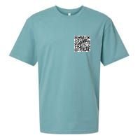 Scan Me QR Code Jesus Loves You Funny Christian  Sueded Cloud Jersey T-Shirt