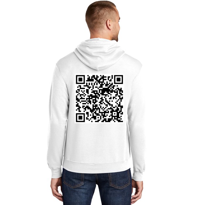 Scan Me QR Code Jesus Loves You Funny Christian  Hoodie