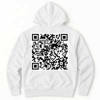 Scan Me QR Code Jesus Loves You Funny Christian  Hoodie