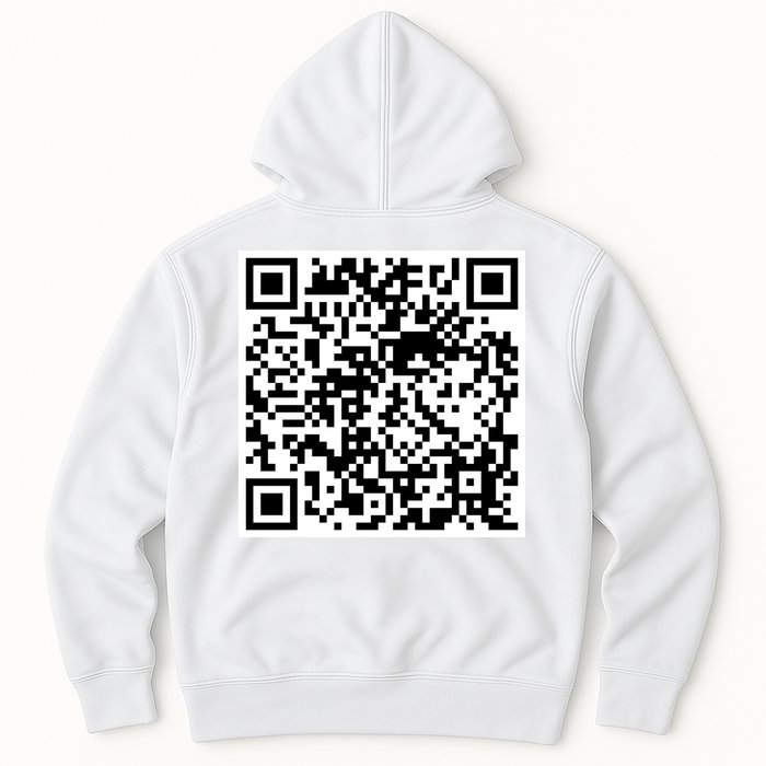 Scan Me QR Code Jesus Loves You Funny Christian  Hoodie