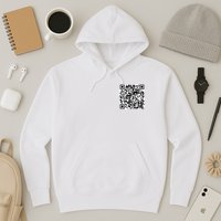 Scan Me QR Code Jesus Loves You Funny Christian  Hoodie