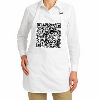 Scan Me QR Code Jesus Loves You Funny Christian  Apron