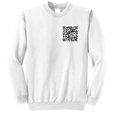 Scan Me QR Code Jesus Loves You Funny Christian  Sweatshirt