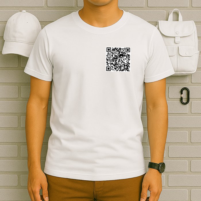Scan Me QR Code Jesus Loves You Funny Christian  T-Shirt