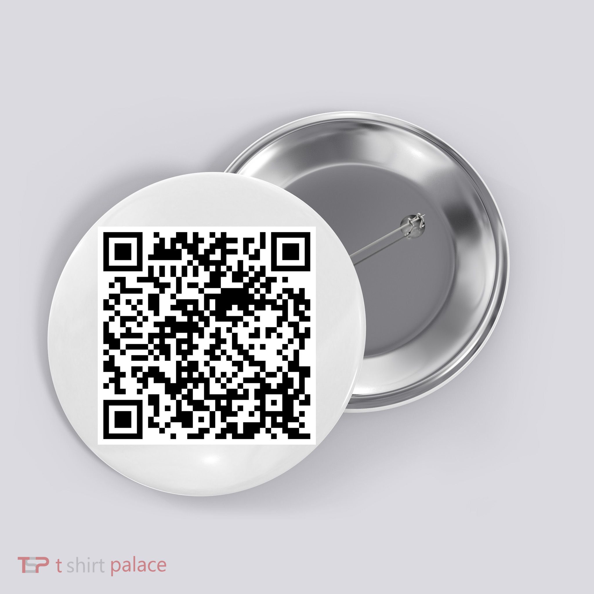 Scan Me QR Code Jesus Loves You Funny Christian  Button