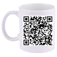 Scan Me QR Code Jesus Loves You Funny Christian  11oz C Handle Ceramic Mug