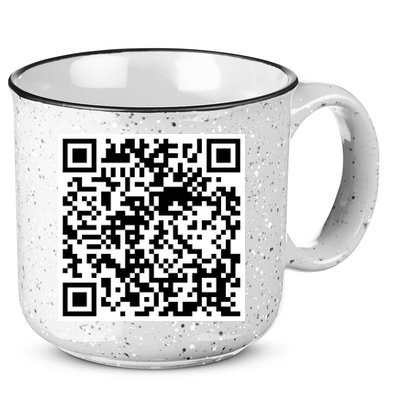 Scan Me QR Code Jesus Loves You Funny Christian  15oz Campfire Ceramic Mug
