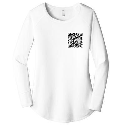 Scan Me QR Code Jesus Loves You Funny Christian  Women's Perfect Tri Tunic Long Sleeve Shirt