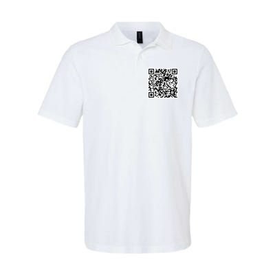 Scan Me QR Code Jesus Loves You Funny Christian  Polo