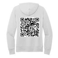 Scan Me QR Code Jesus Loves You Funny Christian  Women's Pullover Hoodie