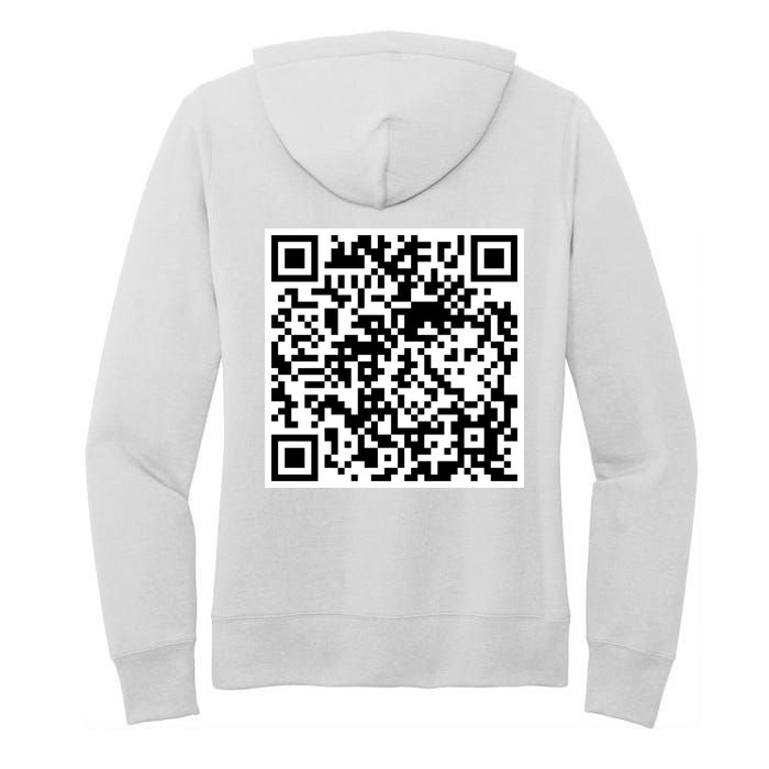 Scan Me QR Code Jesus Loves You Funny Christian  Women's Pullover Hoodie