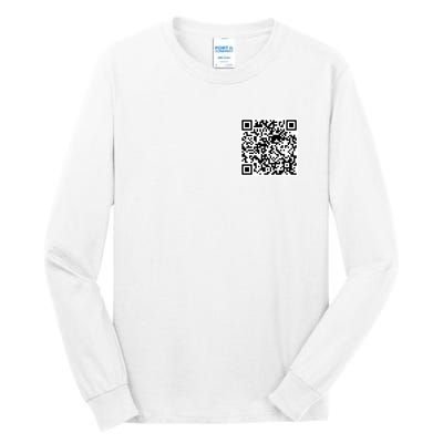 Scan Me QR Code Jesus Loves You Funny Christian  Tall Long Sleeve T-Shirt