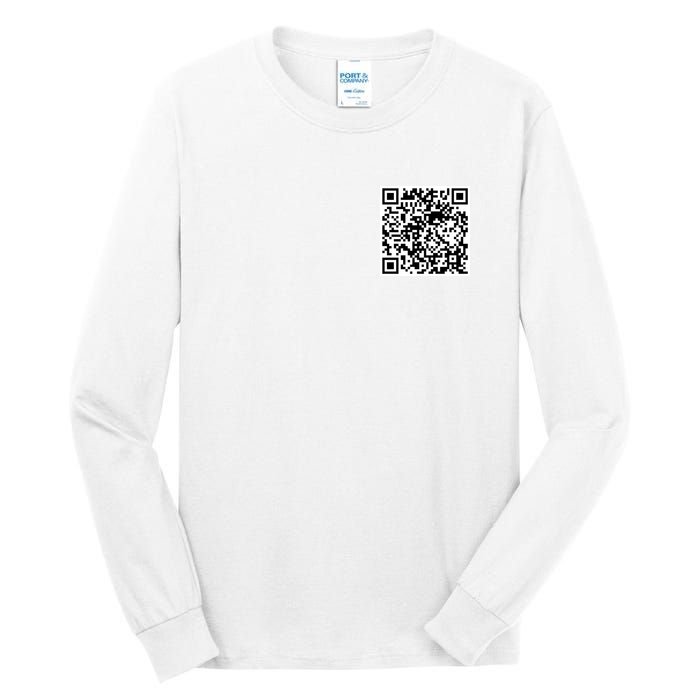 Scan Me QR Code Jesus Loves You Funny Christian  Tall Long Sleeve T-Shirt