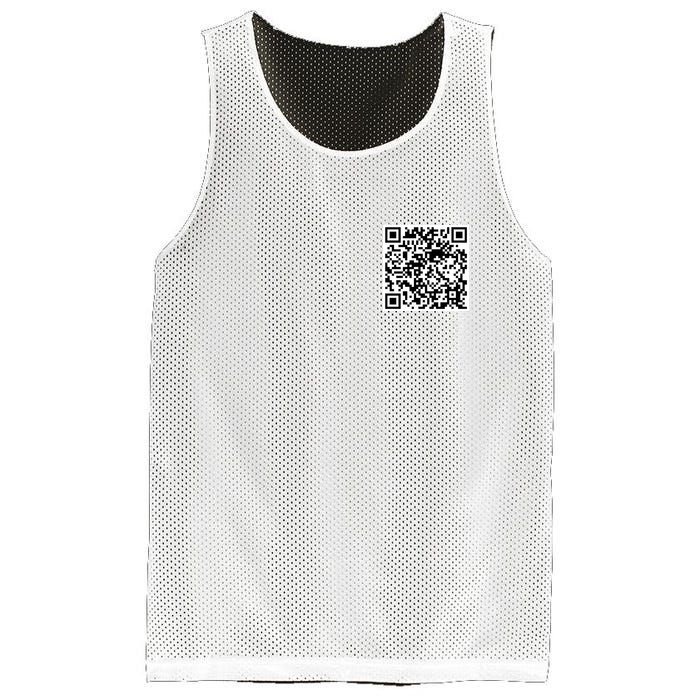 Scan Me QR Code Jesus Loves You Funny Christian  Mesh Reversible Basketball Jersey Tank