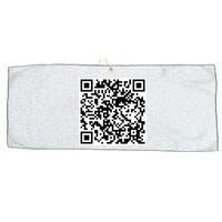 Scan Me QR Code Jesus Loves You Funny Christian  Large Microfiber Waffle Golf Towel