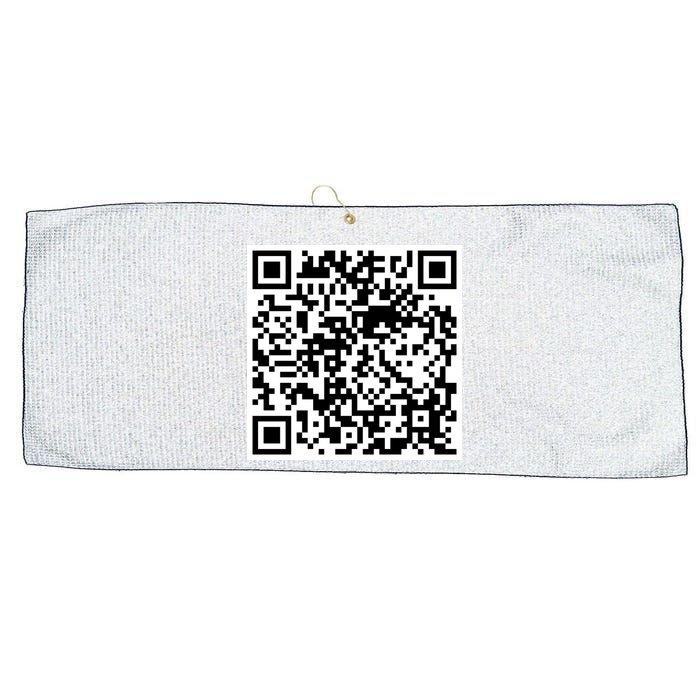 Scan Me QR Code Jesus Loves You Funny Christian  Large Microfiber Waffle Golf Towel