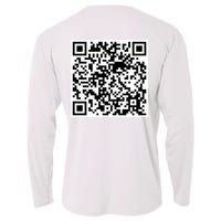 Scan Me QR Code Jesus Loves You Funny Christian  Cooling Performance Long Sleeve Crew