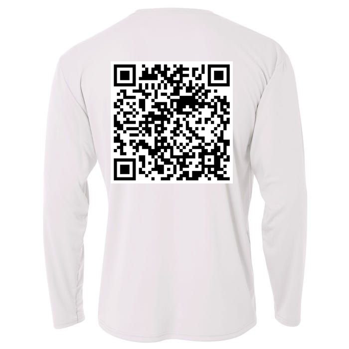 Scan Me QR Code Jesus Loves You Funny Christian  Cooling Performance Long Sleeve Crew