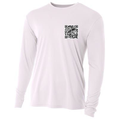 Scan Me QR Code Jesus Loves You Funny Christian  Cooling Performance Long Sleeve Crew