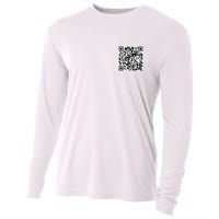 Scan Me QR Code Jesus Loves You Funny Christian  Cooling Performance Long Sleeve Crew