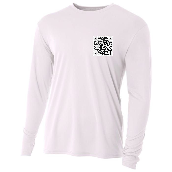 Scan Me QR Code Jesus Loves You Funny Christian  Cooling Performance Long Sleeve Crew