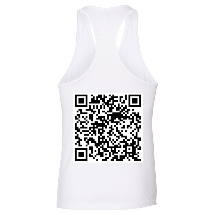 Scan Me QR Code Jesus Loves You Funny Christian  Womens Tank Top