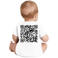 Scan Me QR Code Jesus Loves You Funny Christian  Baby Bodysuit