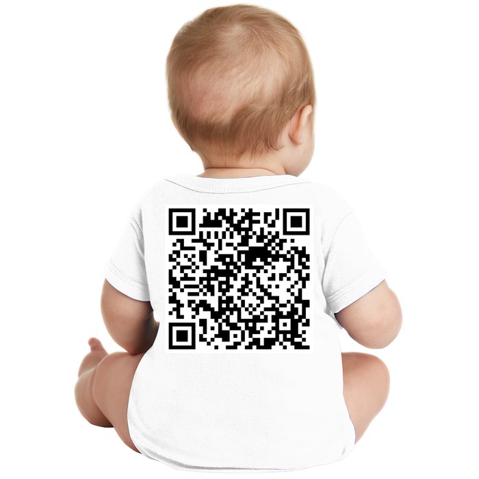 Scan Me QR Code Jesus Loves You Funny Christian  Baby Bodysuit