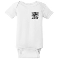 Scan Me QR Code Jesus Loves You Funny Christian  Baby Bodysuit