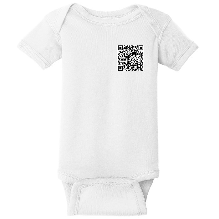 Scan Me QR Code Jesus Loves You Funny Christian  Baby Bodysuit