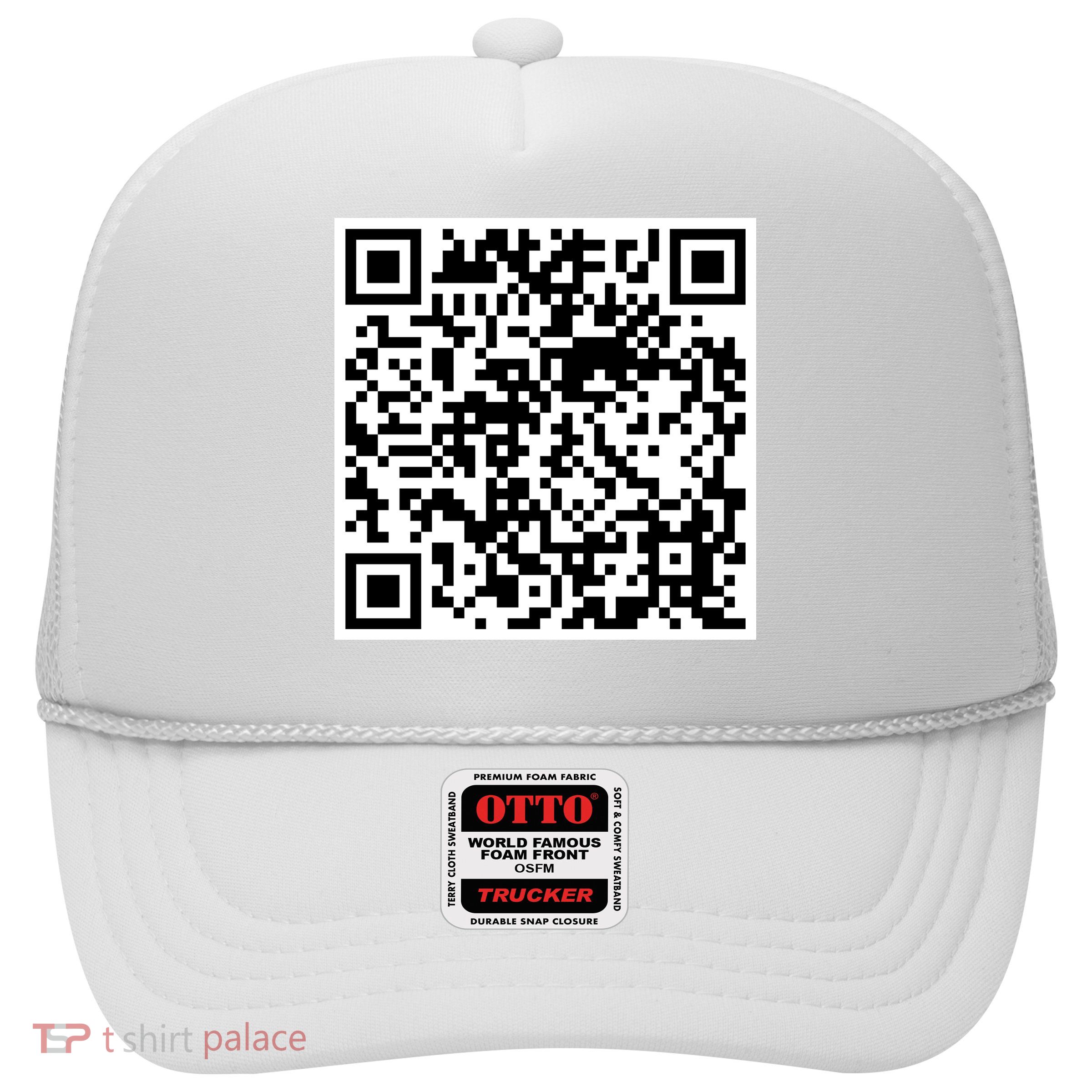Scan Me QR Code Jesus Loves You Funny Christian  Trucker Hat