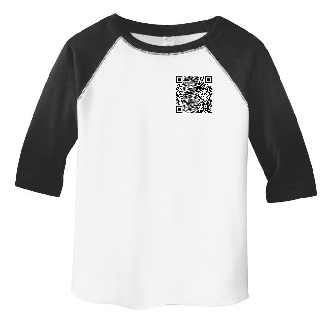 Scan Me QR Code Jesus Loves You Funny Christian  Toddler Fine Jersey T-Shirt