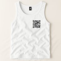 Scan Me QR Code Jesus Loves You Funny Christian  Tank Top