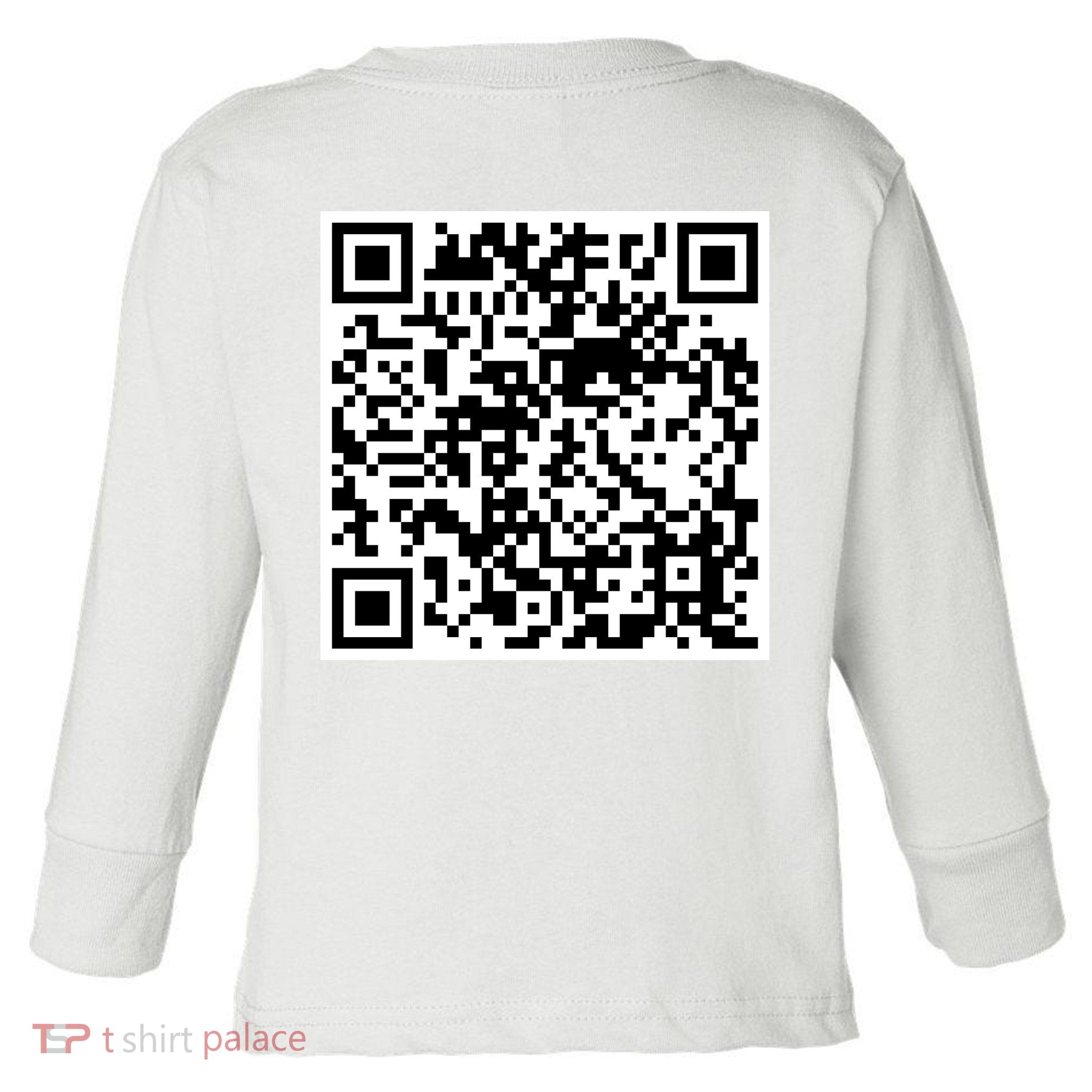 Scan Me QR Code Jesus Loves You Funny Christian  Toddler Long Sleeve Shirt