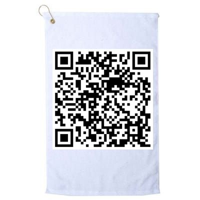 Scan Me QR Code Jesus Loves You Funny Christian  Golf Towel