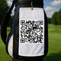 Scan Me QR Code Jesus Loves You Funny Christian  Golf Towel