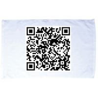 Scan Me QR Code Jesus Loves You Funny Christian  Microfiber Hand Towel