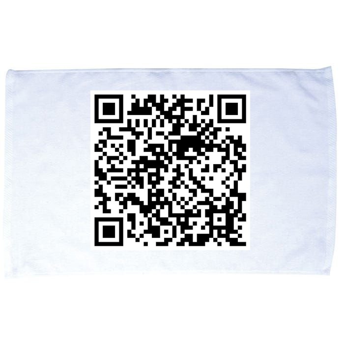 Scan Me QR Code Jesus Loves You Funny Christian  Microfiber Hand Towel