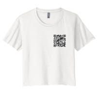 Scan Me QR Code Jesus Loves You Funny Christian  Crop Top