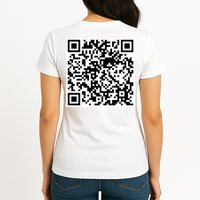 Scan Me QR Code Jesus Loves You Funny Christian  Womens T-Shirt