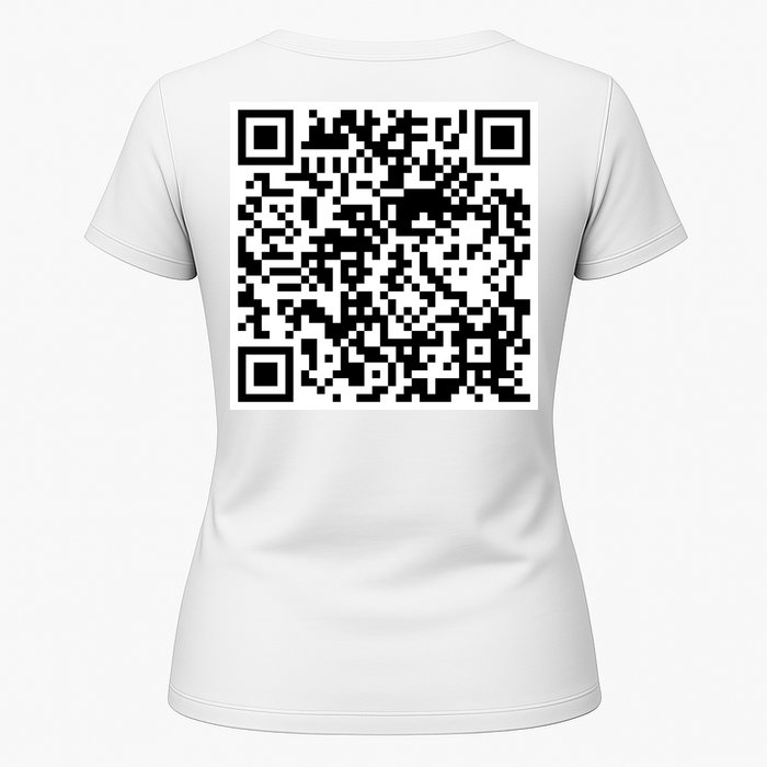 Scan Me QR Code Jesus Loves You Funny Christian  Womens T-Shirt