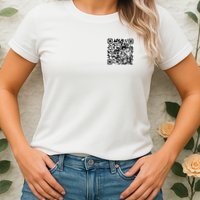 Scan Me QR Code Jesus Loves You Funny Christian  Womens T-Shirt