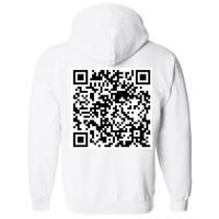 Scan Me QR Code Jesus Loves You Funny Christian  Full Zip Hoodie