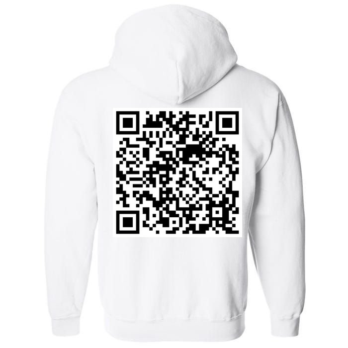 Scan Me QR Code Jesus Loves You Funny Christian  Full Zip Hoodie